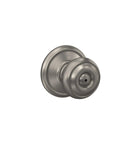 Bedroom And Bathroom Privacy Door Knob Lock In Satin Nickel Finish, DIY Friendly Install With Self Aligning Screws, Emergency Pin Key