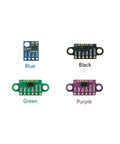 Tight Build ToF Laser Rangefinder Module For Makers And Techies Rock Solid 940nm Infrared Distance Sensor in four color options.