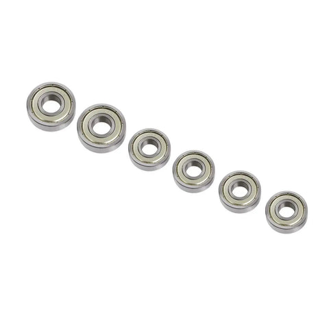 Six Piece Saw Bearings Set For Grizzly G0555 Band Saw With Replacement And Guide Bearings Includes 2 Thrust Bearings And 4 Guide Bearings
