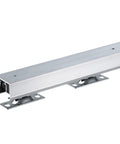Sliding Pocket Door Hardware Track Kit With 5.73 Ft Heavy Duty Commercial Grade Track Set for single doors, close-up of aluminum track.