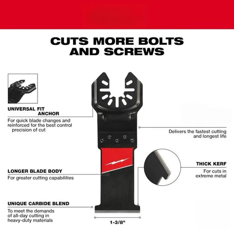 Oscillating Multi Tool Blade Set 9 Piece Titanium Enhanced Blades With Carbide Teeth For Up To 50x Longer Life Vs Bi Metal