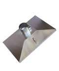 Heavy Duty Stainless Steel Fume Hood Badass Welding Smoke Collector And Dust Extractor For Laser Cutting Shop Ventilation, top view
