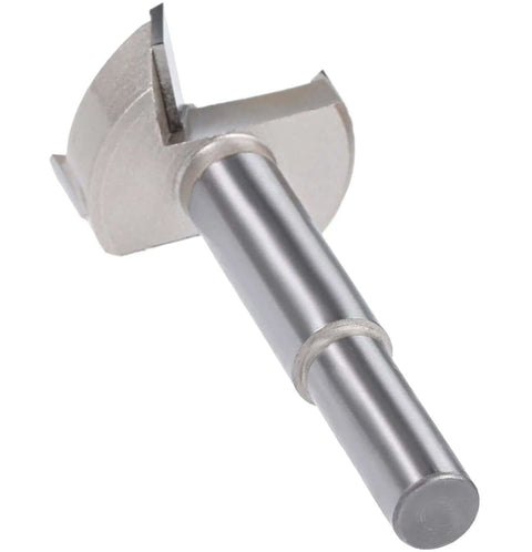 Meichoon Forstner drill bit, 40mm carbide-tipped with round shank for woodworking