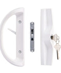 Easy Swap Sliding Patio Door Handle Set With Key Cylinder And Mortise Lock Full Replacement for Doors 1.5 to 1.75 Inches Thick