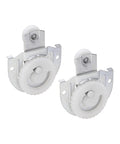 Sliding Door Hangers Zinc Plated 2 Pack 1/8 Inch Offset Cam-Action Dial for Fingertip Alignment, Fits 3/4 to 1-3/8 Inch Door Thickness