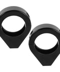 Heavy Duty 39mm Front Fork Turn Signal Mounting Brackets 2 Pack Clamp for Motorcycle Signal Lights in black, front view