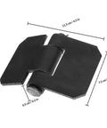 Heavy Duty Welding Flag Door Hinges For Trailers And Metal Gates Weld On Ramp Hardware 2 Pack with dimensions shown