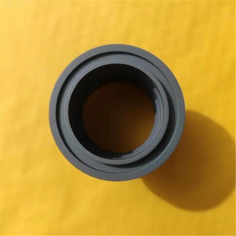 Heavy Duty Coffee Grinder Air Blow Bellow Compatible With Single Dose Hoppers Quick Press Cleanup Tool, gray rubber material, top view.