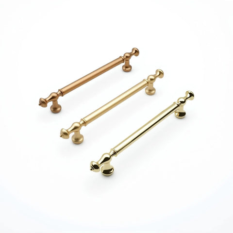 10 Pack Brushed Gold Cabinet Pulls With 5 Inch Center To Center 128mm Hole Spacing Brushed Brass Drawer Handles Solid Zinc Alloy