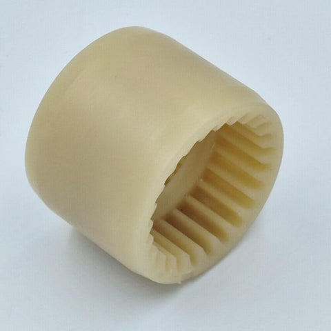 2 Pack M-19 Nylon Gear Coupling Sleeve For Flexible Shafts, 48mm Outer Diameter And 37mm Height, 24-Tooth Coupler, M-19 Compatible, Durable Nylon Sleeve Fits Precise Machinery And DIY Projects