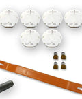 Six Piece Stepper Motor Repair Kit X27.168 For Chevy GM GMC Dash Gauges 2003 2006 with removal tool and solder included
