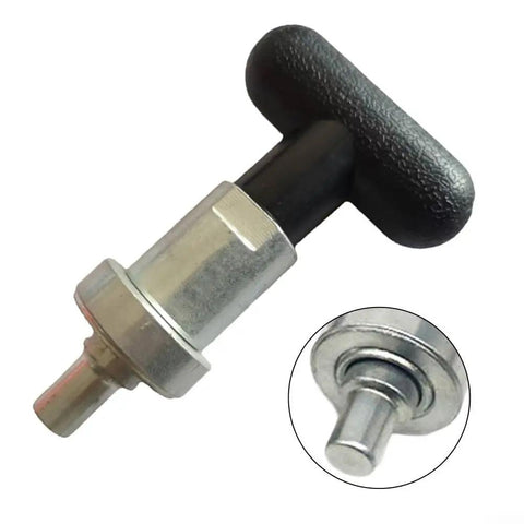 Heavy Duty 93mm M30x10 Weight Stack Pin For Gym Machines, Steel Construction, close-up of rugged replacement pull pin, silver finish