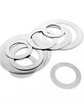 Flat Washers Ultra Thin 0.1mm Thick Mixed Set Kit 500 Pcs In 2 Boxes 304 Stainless Steel A2 For Home Garage Workshop Automotive And Industrial Use Pro Grade Durable Rust Resistant Burr Free Finish, stacked washers