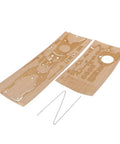 USS New Jersey BB 62 Wooden Deck With Metal Anchor Chain For One To Three Hundred Fifty Scale Model Ships Real Wood Plank Detail Durable Naval Warship Kit Upgrade For Accurate Vintage Look, showing wooden planks and anchor chain on white background.