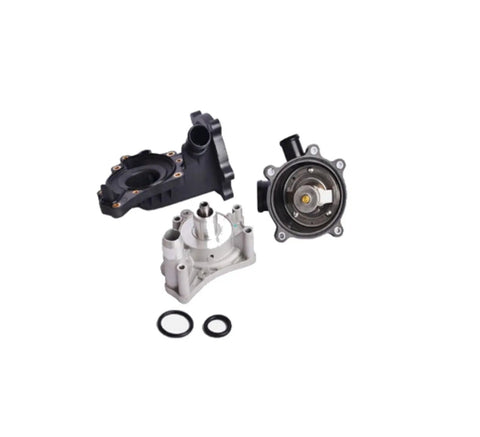 Engine Cooling Thermostat And Water Pump Assembly Fits For Audi A8 Rs5 S5 With 42 Liter V8 Engine Direct Bolt On Replacement With Sturdy Aluminum Housing