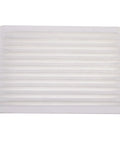 White ribbed air filter from Air Filter Kit 6A671-75090 for Kubota Cab AC Systems Built For Tough Jobs And Ready To Roll Fits KX040-4.