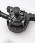 Compact Pwm Water Pump 12 Volt Electric Coolant Circulator showing detailed black plastic design, suitable for engine cooling.