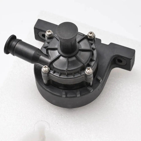 Compact Pwm Water Pump 12 Volt Electric Coolant Circulator showing detailed black plastic design, suitable for engine cooling.