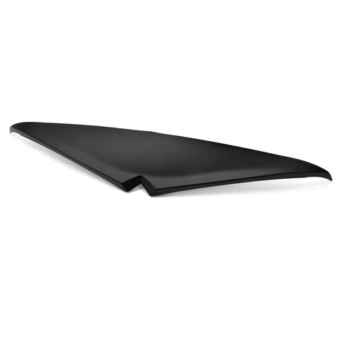 Side view of black ABS headlight eyebrow sticker for 2015+ Road Glide. Headlight Eyebrow Sticker For 2015 Up Road Glide Black Eyebrow Eyelid Trim Cover Visor Decoration For Harley Davidson Road Glide Accessories Easy Peel And Stick Installation Compatible With 2015 Up Road Glide Touring Models.