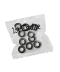 Black Eyeglass Frame Grips Hinge Tighteners Pack Of 10 For A Fast No Sweat Fix For Loose Frames Keeps Glasses Snug And Secure On The Go Travel Ready Durable And Discreet in plastic packaging.