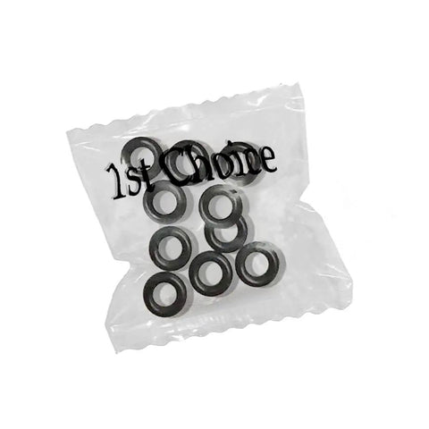 Black Eyeglass Frame Grips Hinge Tighteners Pack Of 10 For A Fast No Sweat Fix For Loose Frames Keeps Glasses Snug And Secure On The Go Travel Ready Durable And Discreet in plastic packaging.