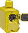 Super Safeway Electrical Outlet Box With Extended Depth For Prewired Connections Weatherproof Yellow Duplex Receptacles With Flip Lids