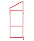 Single unit of 4 Pack 52 By 19 Inch Red Industrial Shelf Brackets Beefy Heavy Duty Support For Storage Racks with steel frame