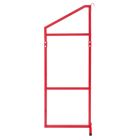 Single unit of 4 Pack 52 By 19 Inch Red Industrial Shelf Brackets Beefy Heavy Duty Support For Storage Racks with steel frame