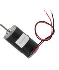 Heavy Duty 24V 3500Rpm Permanent Magnet Dc Carbon Brush Motor with wires, designed for industrial automation and DIY projects.