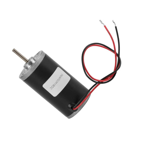 Heavy Duty 24V 3500Rpm Permanent Magnet Dc Carbon Brush Motor with wires, designed for industrial automation and DIY projects.