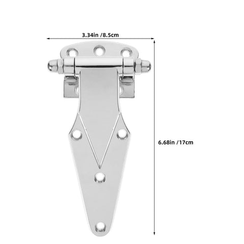 Refrigeration Door Hinge For Industrial Oven Cabinet And Freezer Heavy Duty Zinc Alloy Replacement Pivot For Commercial Refrigeration Cabinets Durable Smooth Movement And Long Lasting Performance, 3.34in x 6.68in