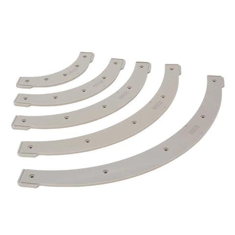 Top Shelf Router Templates For Woodworkers, 5 Piece Corner Radius Jig Set With Removable Guide Stops, Heavy Duty Plastic Gear for precision curves.