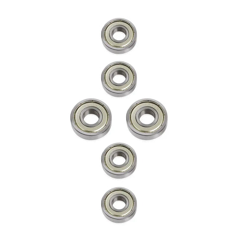 Six Piece Saw Bearings Set For Grizzly G0555 Band Saw With Replacement And Guide Bearings Includes 2 Thrust Bearings And 4 Guide Bearings