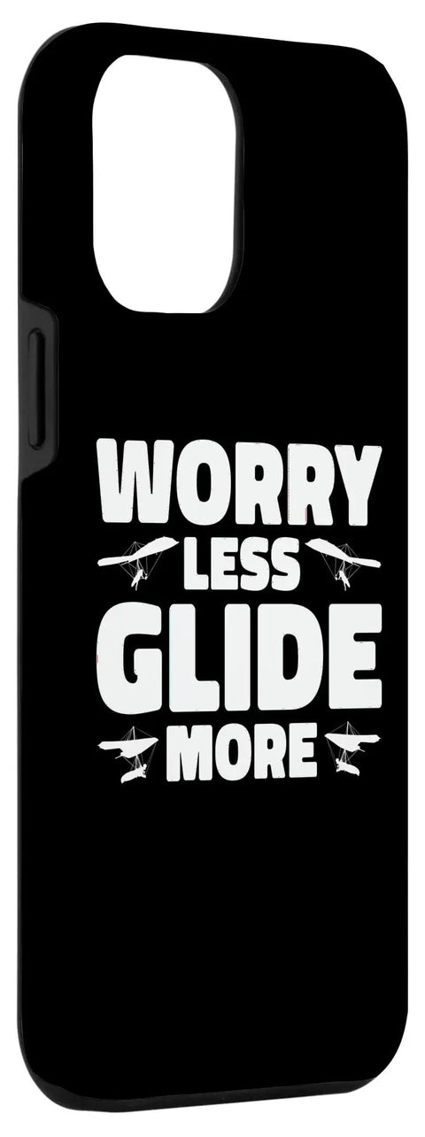 Hang Glider Graphic Case For 15 Plus Worry Less Glide More Built For Go Big Air And Everyday Drop Proof Protection, black cover