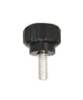 Ten Piece Set Of M4 X 10 Mm Knurled Threaded Thumb Screws In Black Round Clamping Grip Knobs For Machinery And Latches