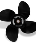 Yamaha Outboard Propeller Aluminum 14.5 Inch Diameter 17 Inch Pitch 4 Blade Right Hand Rotation 15 Tooth Spline Beefed Up OEM Upgrade
