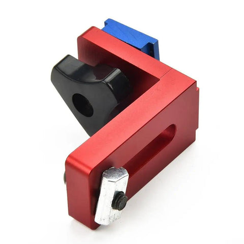 Miter Track Stop Block For 30 And 45 T Tracks Sliding Bracket Woodworking Fence Accessory Pro Grade Aluminum Alloy T Slot Stop in red
