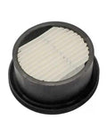 Badass Replacement Air Filter Cartridge For Smooth Running Porter Cable And Dewalt Air Compressor Machines N022053 Series High Flow Type Two Three Four Models, round filter with pleated design.