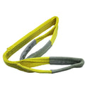 Two Inch By Three Foot Poly Web Sling Lifting Strap With Six Thousand Two Hundred Pound Vertical Rating for Rigging on Construction Sites
