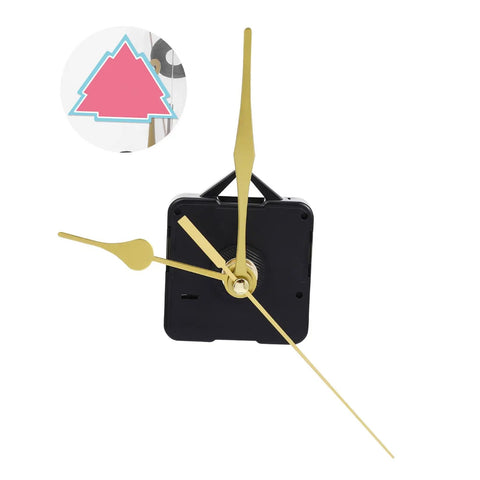 Quartz Clock Movement Battery Operated No Tick Silent Wall Clock Mechanism Replacement Kit For DIY Repairs, compact size with gold hands
