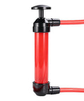 Manual Liquid Transfer Pump Portable Leakproof Siphon For Auto Maintenance And Industrial Fluid Transfer With Quick 10 To 12 Liters Per Minute Flow, red hose