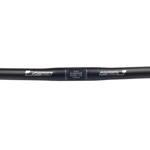 Lightweight 25.4mm Aluminum MTB Handlebar 600mm Long, Flat Or Rise Bar For Mountain Bike, 6061 Alloy, Matte Black Finish, Rugged 22.2mm Bar Ends, Easy Clamp.