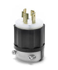 Heavy Duty Locking Plug NEMA L16-20P 20 Amp 480 Volt 3 Phase 4 Wire Rugged Nylon Housing Industrial Grade Grounding Connector