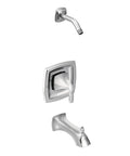 Voss Tub And Shower Faucet With No Fuss Lever Handle, Chrome Finish And Posi-Temp Pressure Balancing, Simple Turn And Flow Control Visual