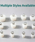 Various Silicone Drain Stoppers with Pull Rings arranged in multiple styles, showcasing flexible silicone material.