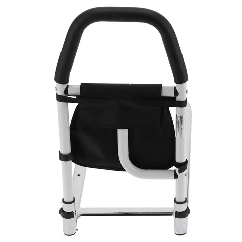 Easy-Setup Bed Rail For Seniors And Pregnant Adults, No-Fuss Heavy-Duty Carbon Steel Bed Assist Bar With Anti-Slip Foam Handles