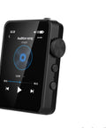 Close-up view of Sleep Headphones MP3 Player With Built In Hypnosis Music And ASMR, Bluetooth 5.3, 2.4-inch touch screen, black casing.