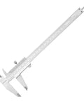 Stainless Steel Vernier Caliper 0 to 8 Inch Thickened Mono Block Inch Metric Sliding Caliper with Depth Gauge 0.02 Inch Accuracy