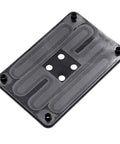 CPU Water Block Backplate For High Performance Water Cooling Install Panel With Insulated Back, durable iron construction, top view.