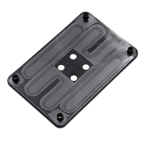 CPU Water Block Backplate For High Performance Water Cooling Install Panel With Insulated Back, durable iron construction, top view.